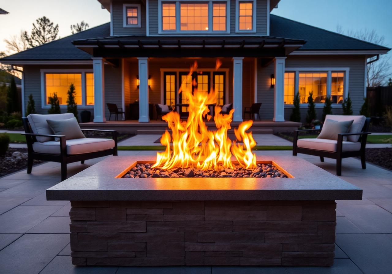 Patio Gas Fire Pit project in Cranberry Township, PA